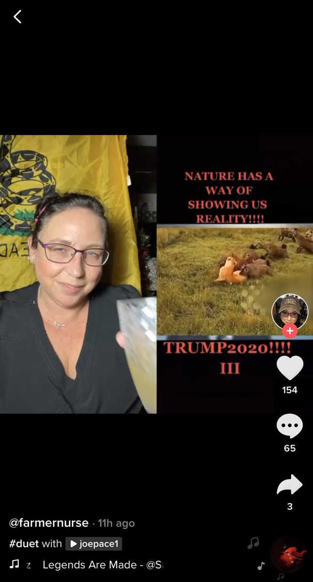 This racist is "farmernurse" on TikTok and goes by "Wee Key" on Facebook. It says she lives in North Carolina but she works at Rock Medical Group, which is based out of Nebraska. I wonder if they know they hired a nurse promoting white supremacy to 5,000 followers on TikTok.