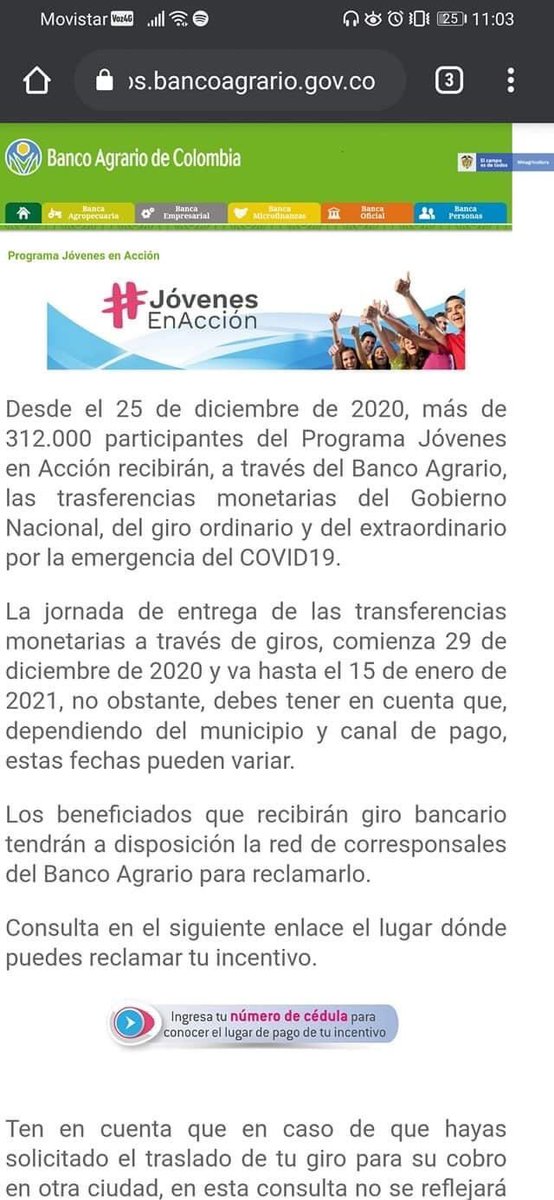 jeanocumple20's tweet photo. Exigimos se nos pague el 6to giro extraordinario prometido a todos los jóvenes y familias pertenecientes al programa Familias en acción y jóvenes en acción #JeaNoCumple https://t.co/qIaqtXl7xB