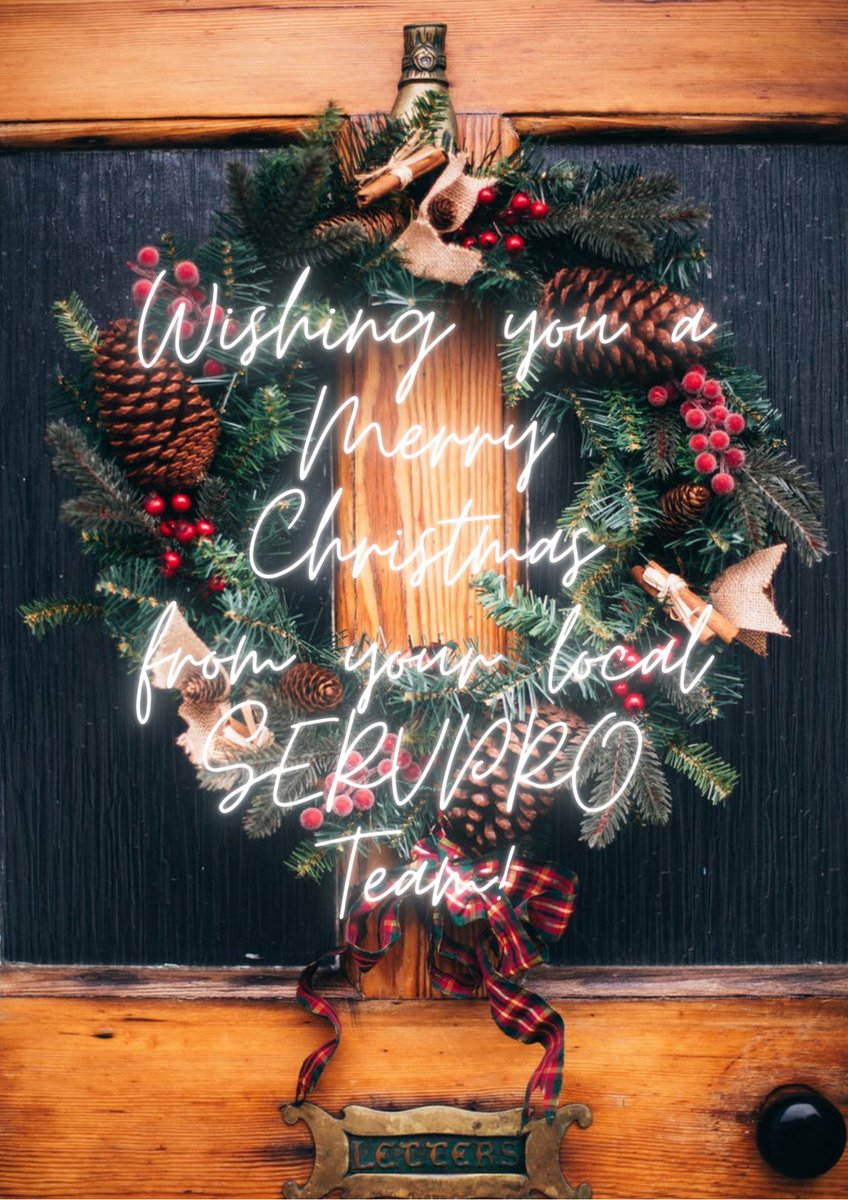 From our family to yours, Wishing you a very Merry Christmas.
#merrychristmas #happyholidays #christmas2020 #SERVPROofCherryHillHaddonfield