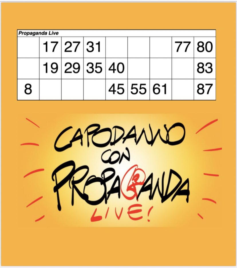 ofutste's tweet image. #propagandatombola #propagandalive