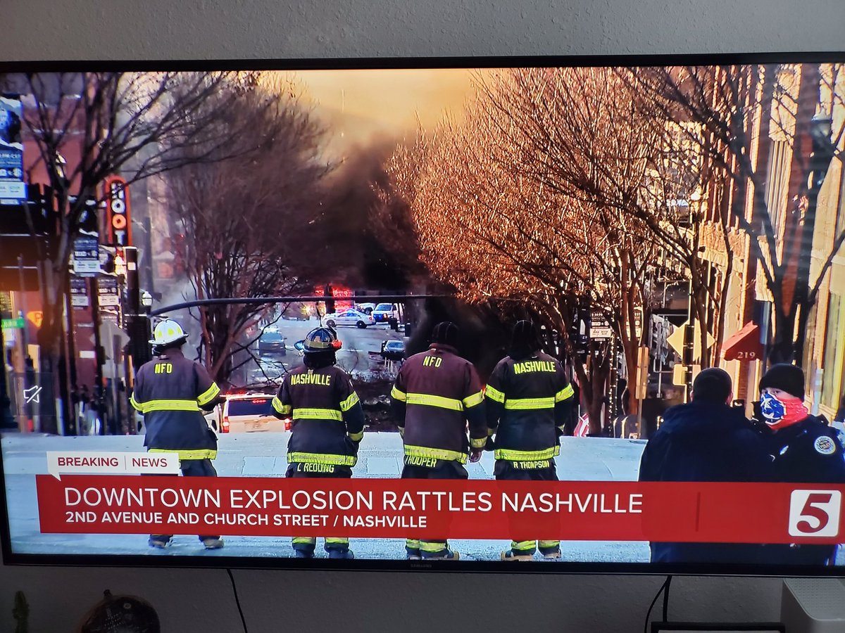 Explosion in Nashville. I will see if I can get a chance to get over there and check it out. Prayers that everyone is safe!