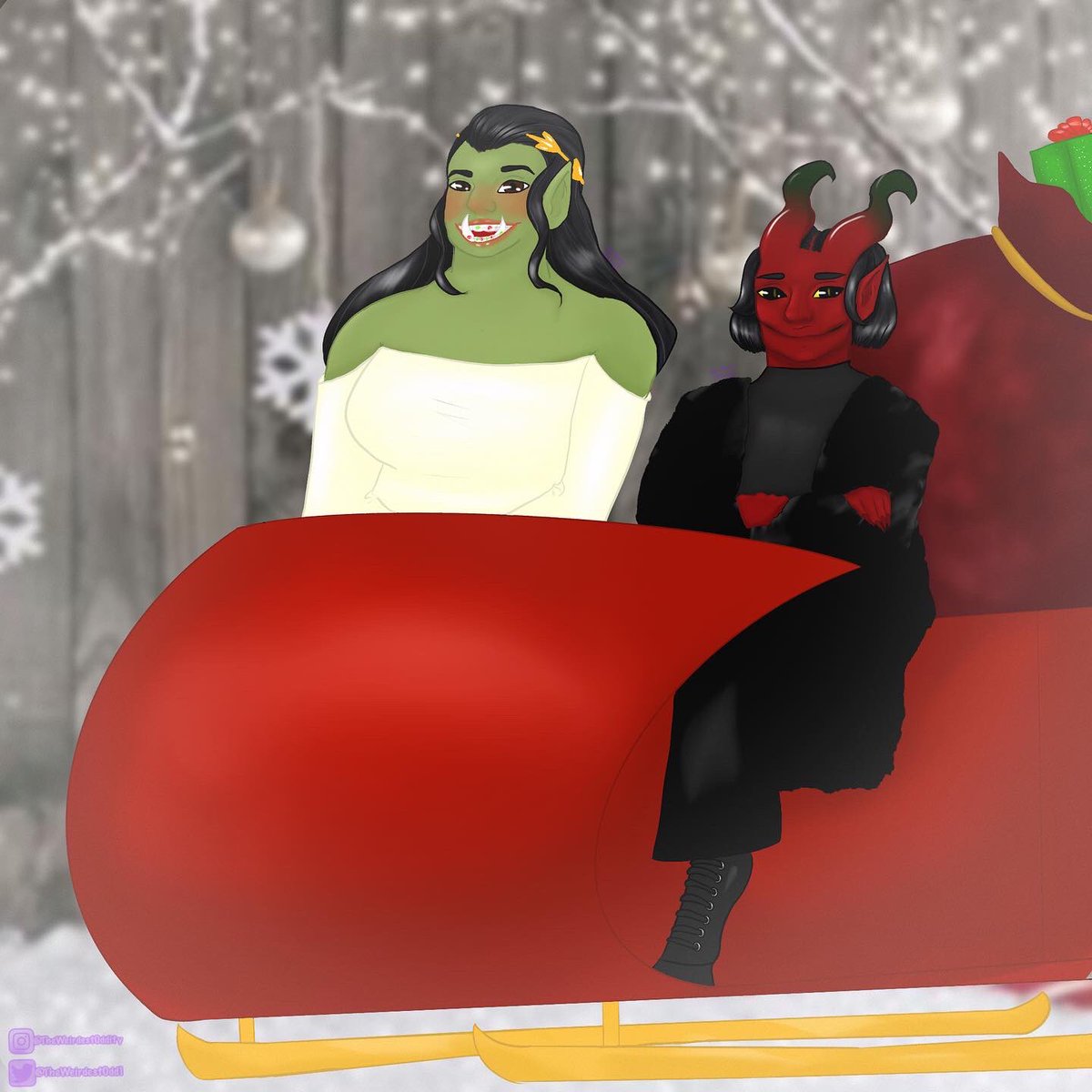 WeirdestOddity's tweet photo. Perchta and Krampus outfits for Christmas card photo! Merry Christmas!
-
-
-
-
#art #artist #draw #drawing #illustration #sketch #sketching #digital #digitalart #digitalpainting #theweirdestoddity #dndoc #christmas2020 #christmascardphoto https://t.co/KaeWwD9uMR