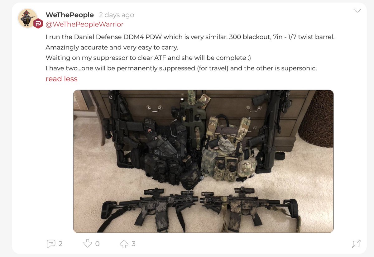 my advice would be that when you post pictures of your arsenal alongside threats to kill judges, keep your government-issue work vest that says SHERIFF on the front of it out of the picture, but what do i know.