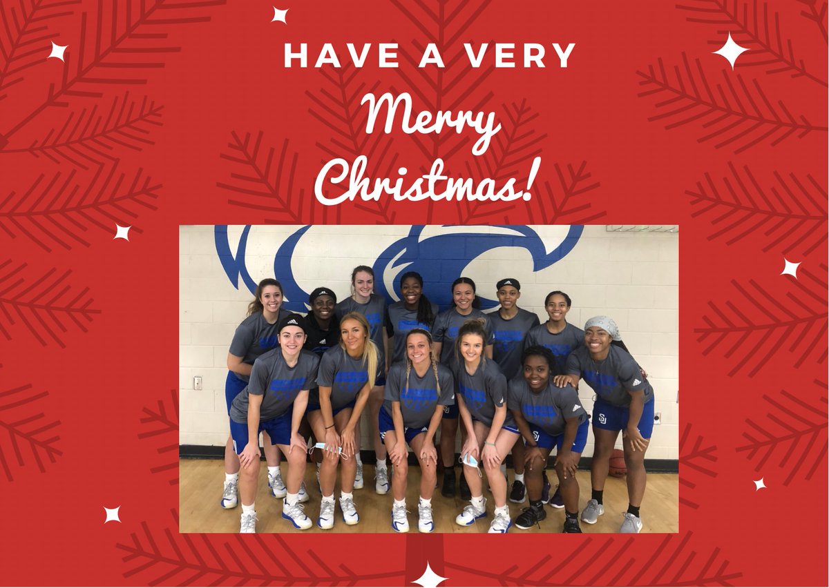 Merry Christmas from Shorter Women’s Basketball 💚❤️🤍 #FLYHAWKS