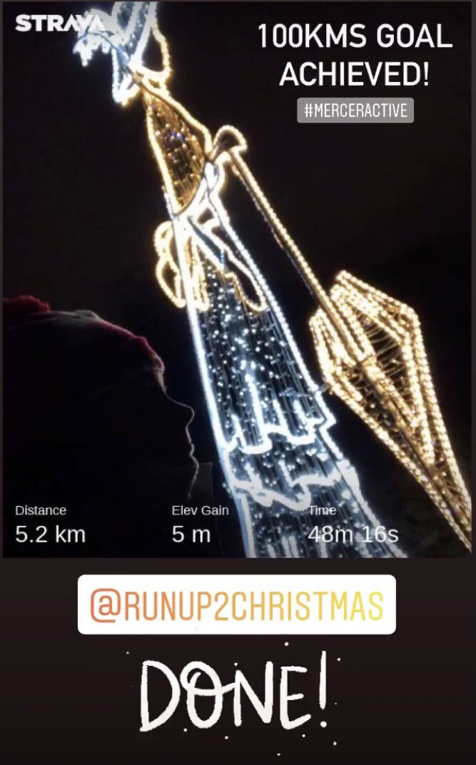 EugeniaNaser's tweet image. Last @runup2christmas jog and I met my 100kms goal for this year’s challenge ✨ I’m so happy! 😃 

🎄#MerryChristmas to all!🎄

#TeamMercer #MercerActive #MerryXmas