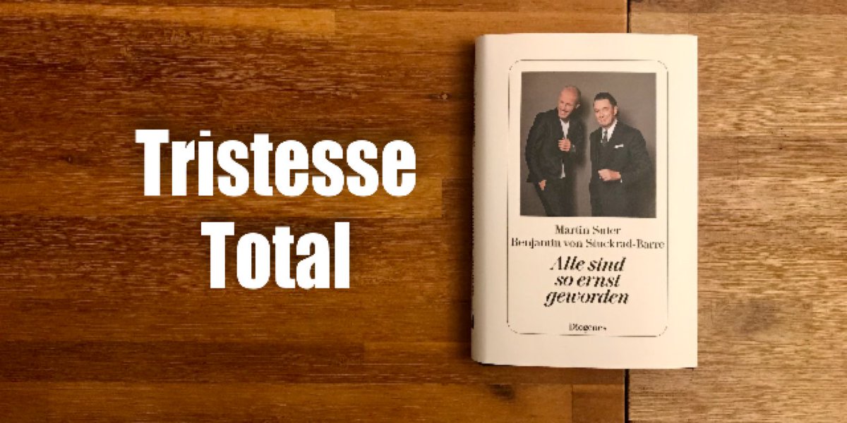 Ein Buch, wie der ZDF Fernsehgarten, mit Benjamin von Stuckrad-Barre als Andrea Kiewel für die Generation Joko&Klaas... #allesindsoernstgeworden @diogenesverlag