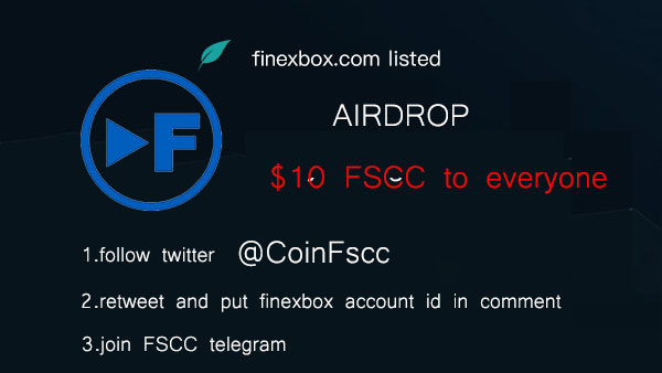 finexbox's tweet photo. FSCC coin marketing Airdrop 

1.Follow twitter  
@CoinFscc

2.Join in Telegram: 
https://t.co/kIlCkTtxwD

3.retweet and put finexbox account id in comment

$10 dollar FSCC for a person who newly follows FSCC telegram and twitter both (first come, first served basis).

#Giveaway https://t.co/AMjmyGyuvm