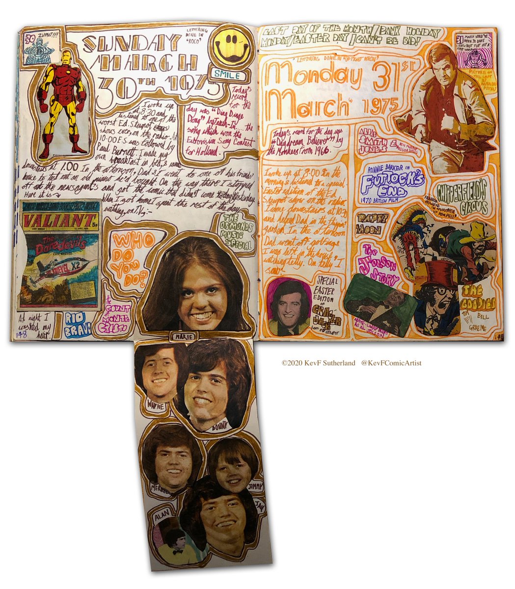 My1970sDiary's tweet photo. Fold-Out Osmonds - My Teenage Diary from March 30 &amp; 31 1975.

https://t.co/AwN2kWru65 https://t.co/94EP9eFCbG