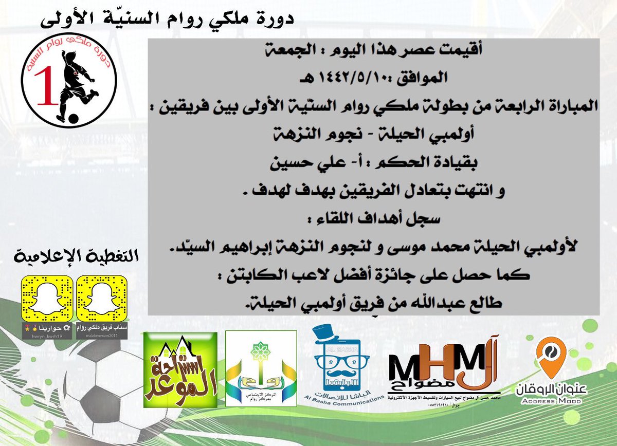 📄تقرير المباراة الرابعة