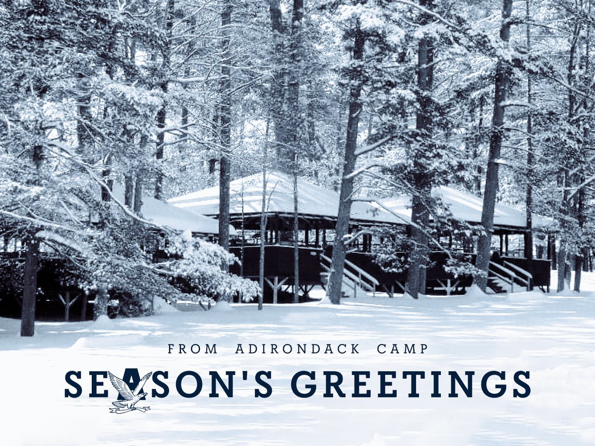 adirondackcamp's tweet photo. Happy Holidays from your Adirondack Camp family! Only 183 days until camp starts. https://t.co/pmlkq1pGyz