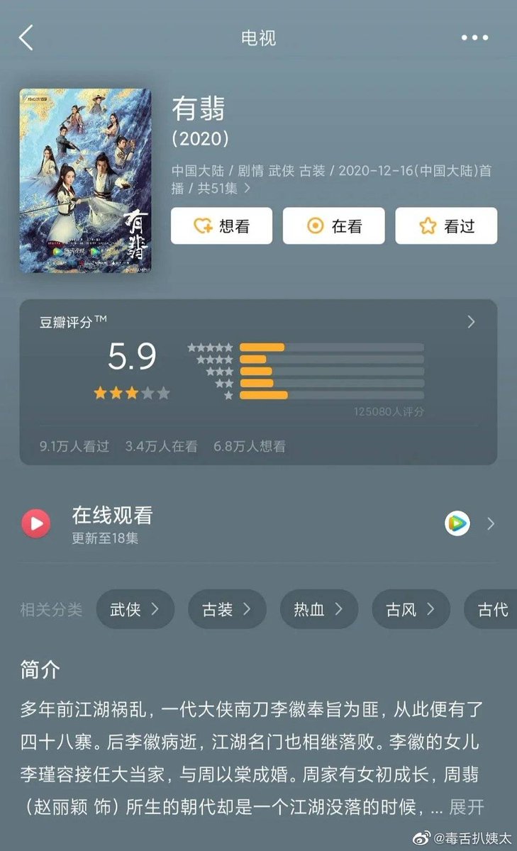 On the other hand, the LoF drama is having a massive spread both by Tencent and by an army of hxh who try to do everything to control negative comments and be as positive as possible. Perhaps they would be more successful if marketing were more focused on the protagonist.