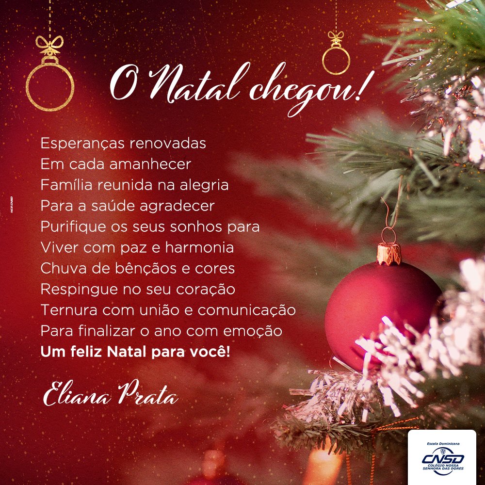 cnsduberaba's tweet photo. Olha que lindo o poema que a Coordenadora do #EnsinoFundamentalAnosIniciais do 1º ao 3º ano fez especialmente para o Natal! 😍
#CNSDUberaba https://t.co/YUxLKEqKPl