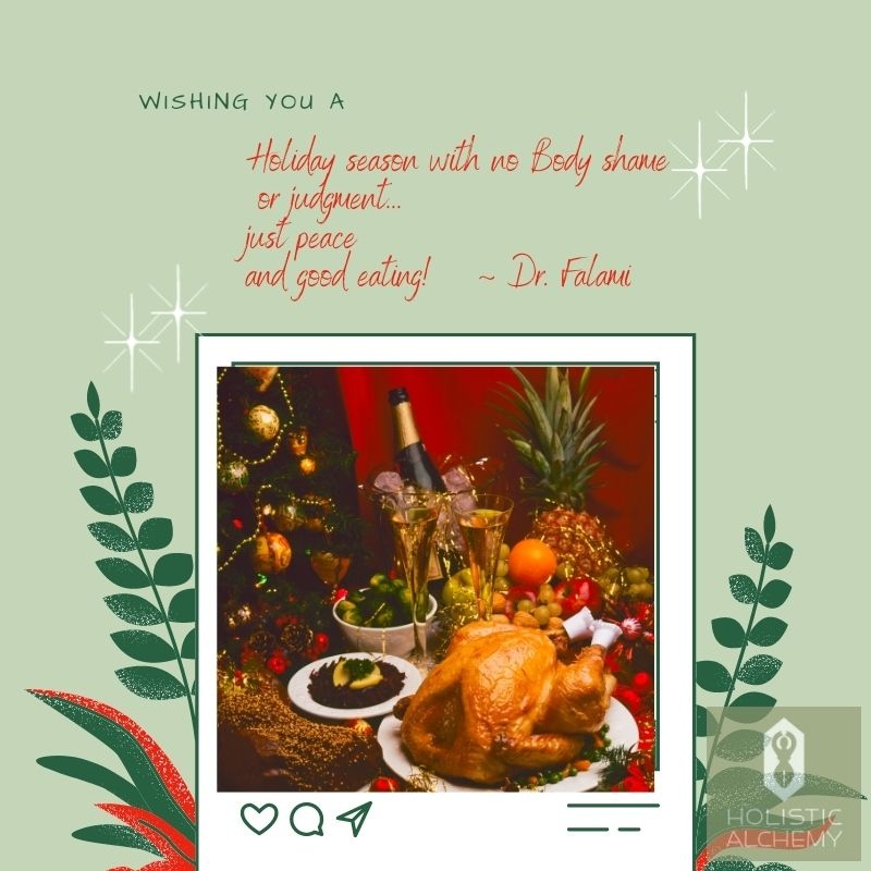 Happy Holidays!

Just peace and good eating!

#holisticalchemy8
#selfcare
#selflove
#bodylove
#bodyliberation
#bodyacceptance
#bodyrelationship
#bodyshame
------------