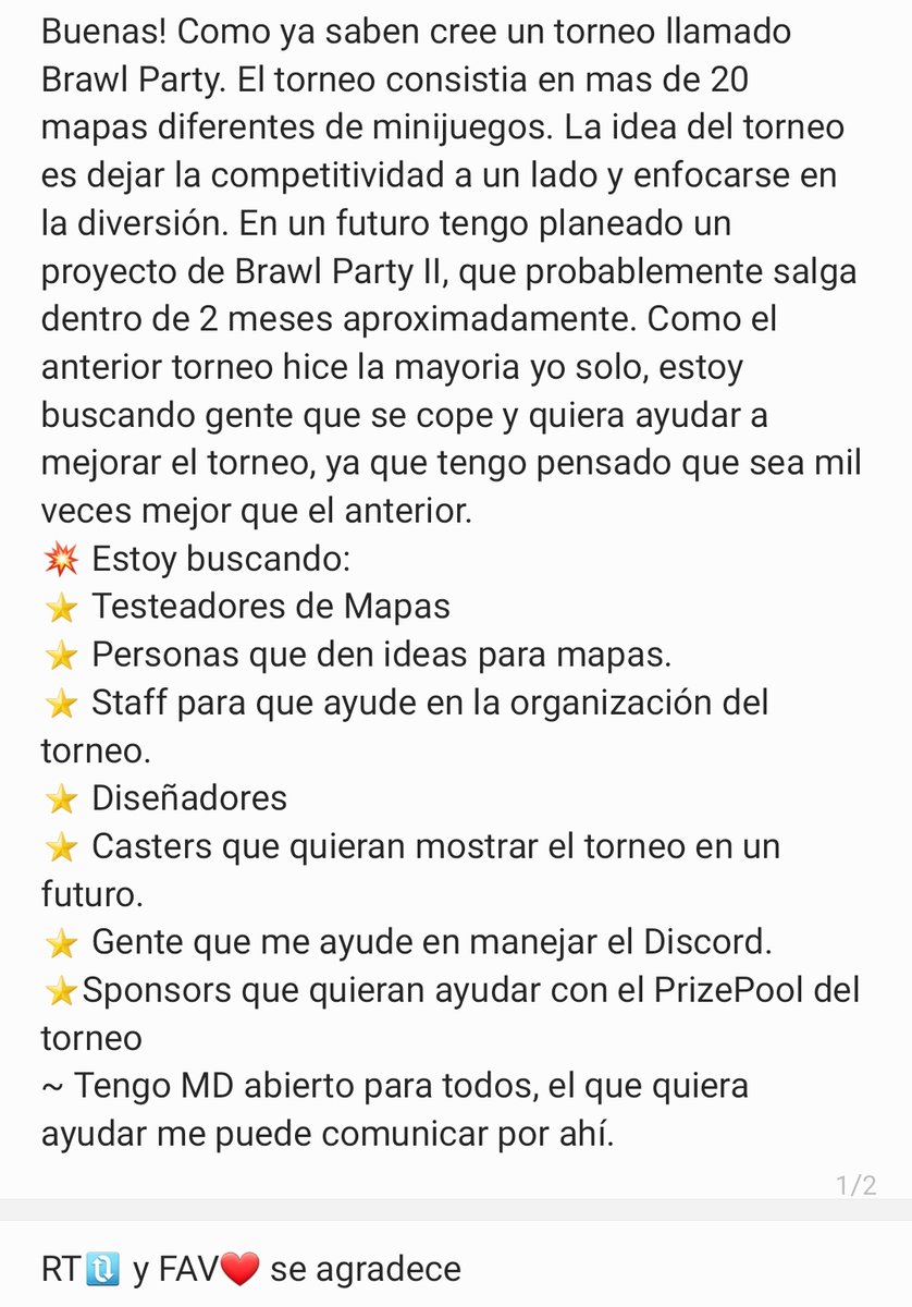 Es un proyecto de varios meses pero hay q empezar a trabajar para que salga bien.
 Aparte de eso hay un discord publico para la gente que quiera aportar ideas desde un lado mas exterior del staff.
discord.gg/Akkgnd3ADp

Rt y Fav se agradece muchisimo🙂