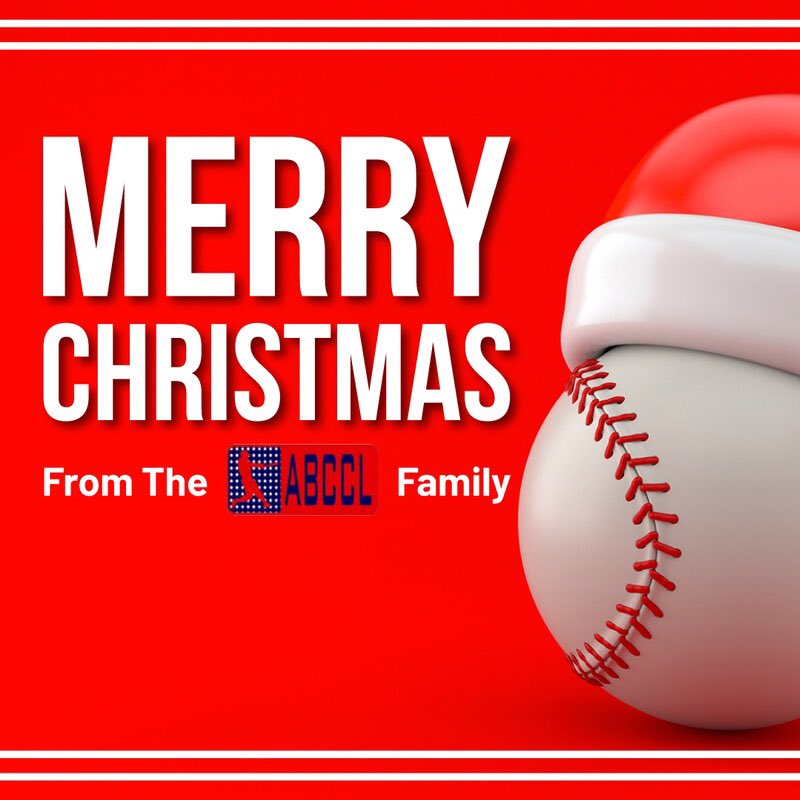 ABCCL_NJ's tweet photo. Merry Christmas from our family to yours! 🎄 ⚾️ #ABCCL https://t.co/02YJg63j6F