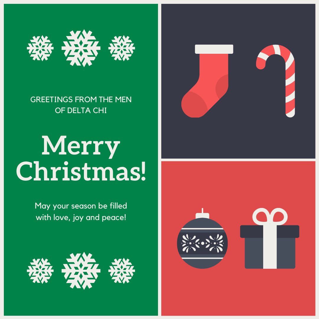 Merry Christmas from the Men of Delta Chi! 🎅🎄🎁
