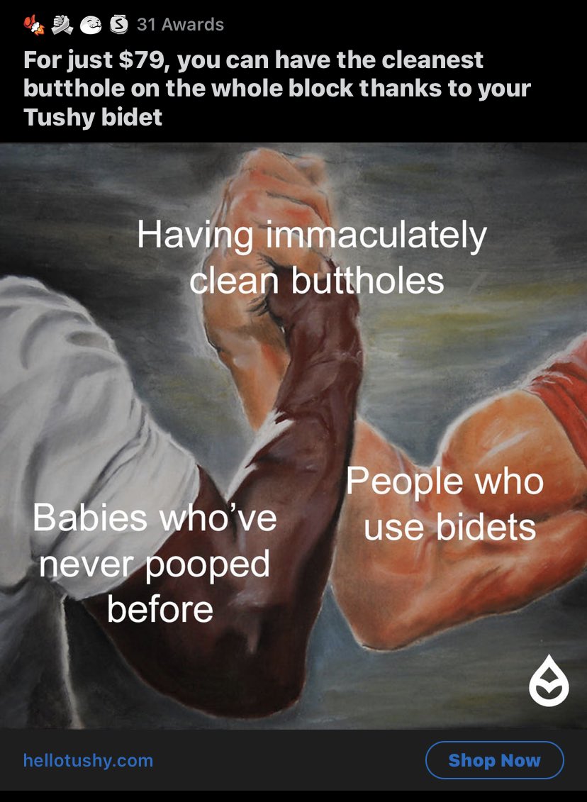 ⁦@JoeFBHW⁩ isn't only one promoting "Clean bottom clean hole, clean body and soul"