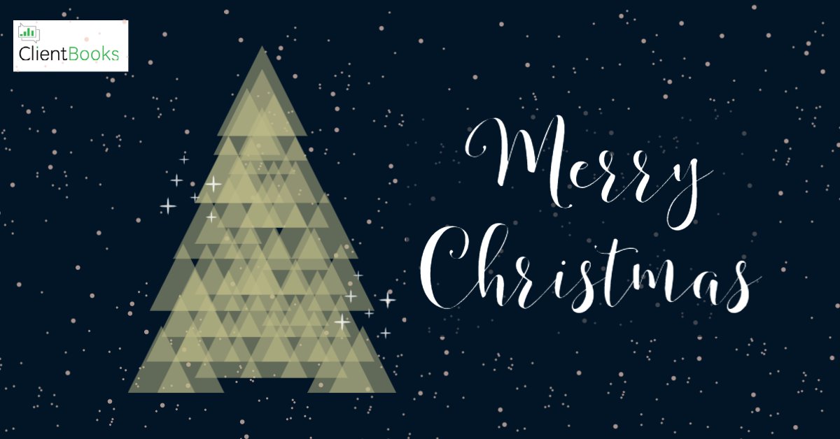 ClientBooks's tweet photo. Merry Christmas from your Clientbooks family! https://t.co/Ul4WFf2Utw