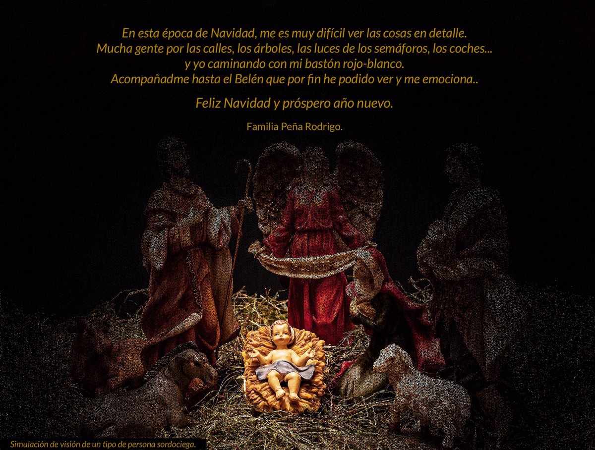Os dejo la carta de Navidad hecha por mi familia. Feliz Navidad a todos a pesar de las duras situaciones. Cuidaros mucho. 
#Navidad #sordociega