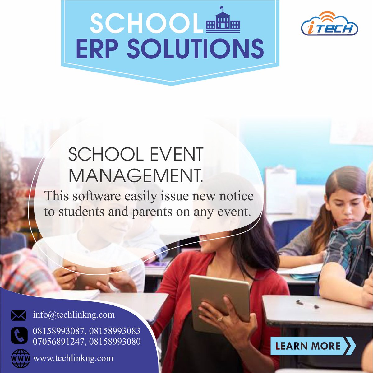 TechLink5's tweet image. SCHOOL ERP SOLUTIONS.
Click here: techlinkng.com
to know more.
#erp #erpsolutions #erpsoftware