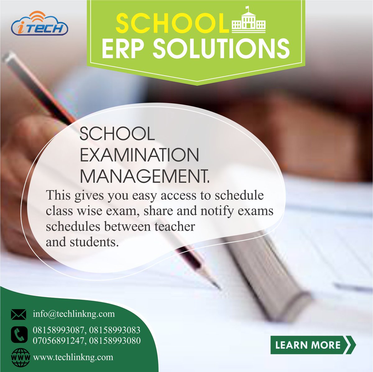 TechLink5's tweet image. SCHOOL ERP SOLUTIONS.
Click here: techlinkng.com
to know more.
#erp #erpsolutions #erpsoftware
