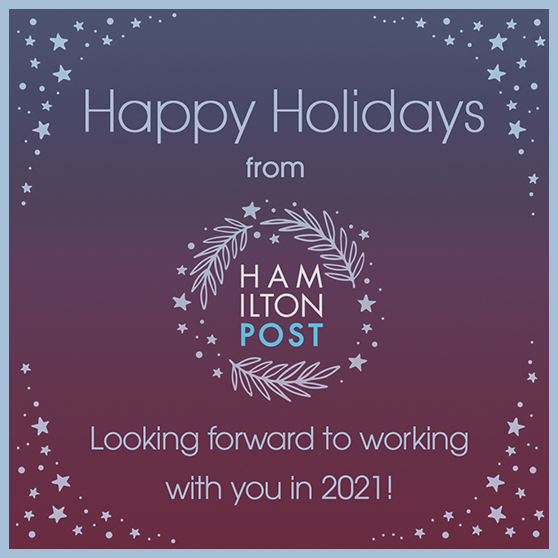HamiltonPostPro's tweet image. HAPPY HOLIDAYS!
hamiltonpostla.com