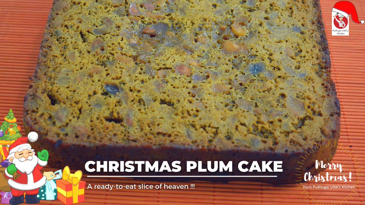PudhugaiK's tweet photo. Christmas Special Plum Cake without oven on Pudhugai UMA's Kitchen

Video Link  - https://t.co/STeQgnyUan

Please do try this Christmas Cake at home and share it with your friends and family.
#plumcake #Christmascake #fruitcake #cake #plumcakewithoutoven #cakerecipe https://t.co/gK6FSAt646