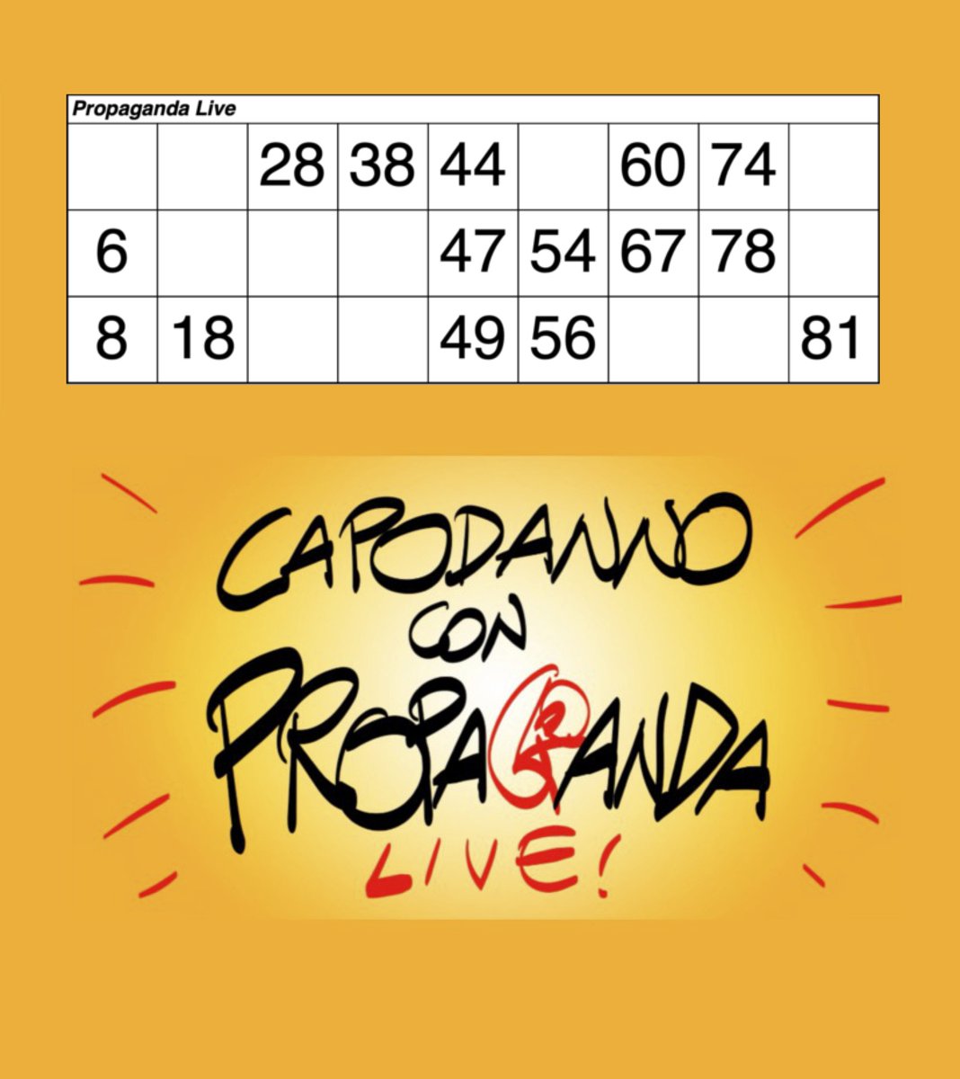 EnierMoro's tweet photo. Pronto! #propagandalive e #propagandatombola Vai che si gioca. https://t.co/5syNOJeuvz