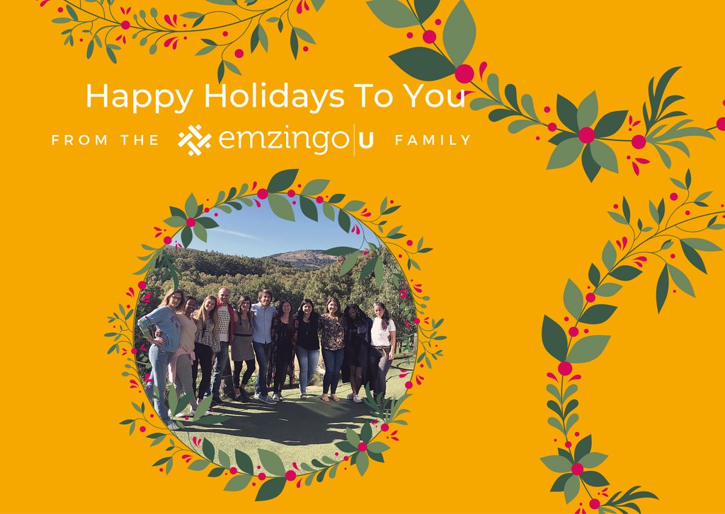 🎄 ✨  Emzingo|U wishes Happy Holidays to all our friends, field partners, mentors, speakers and to our brilliant students. Without you, our mission of developing the next generation of responsible leaders would be an impossible one. Thank you.  #happy #holidays #partners
