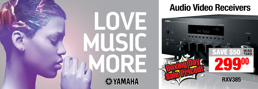 2001AV's tweet image. This Yamaha 5.1-channel AV receiver brings the best technologies to your home at an affordable price.

Enjoy Boxing Day pricing now bit.ly/2WL1dPr