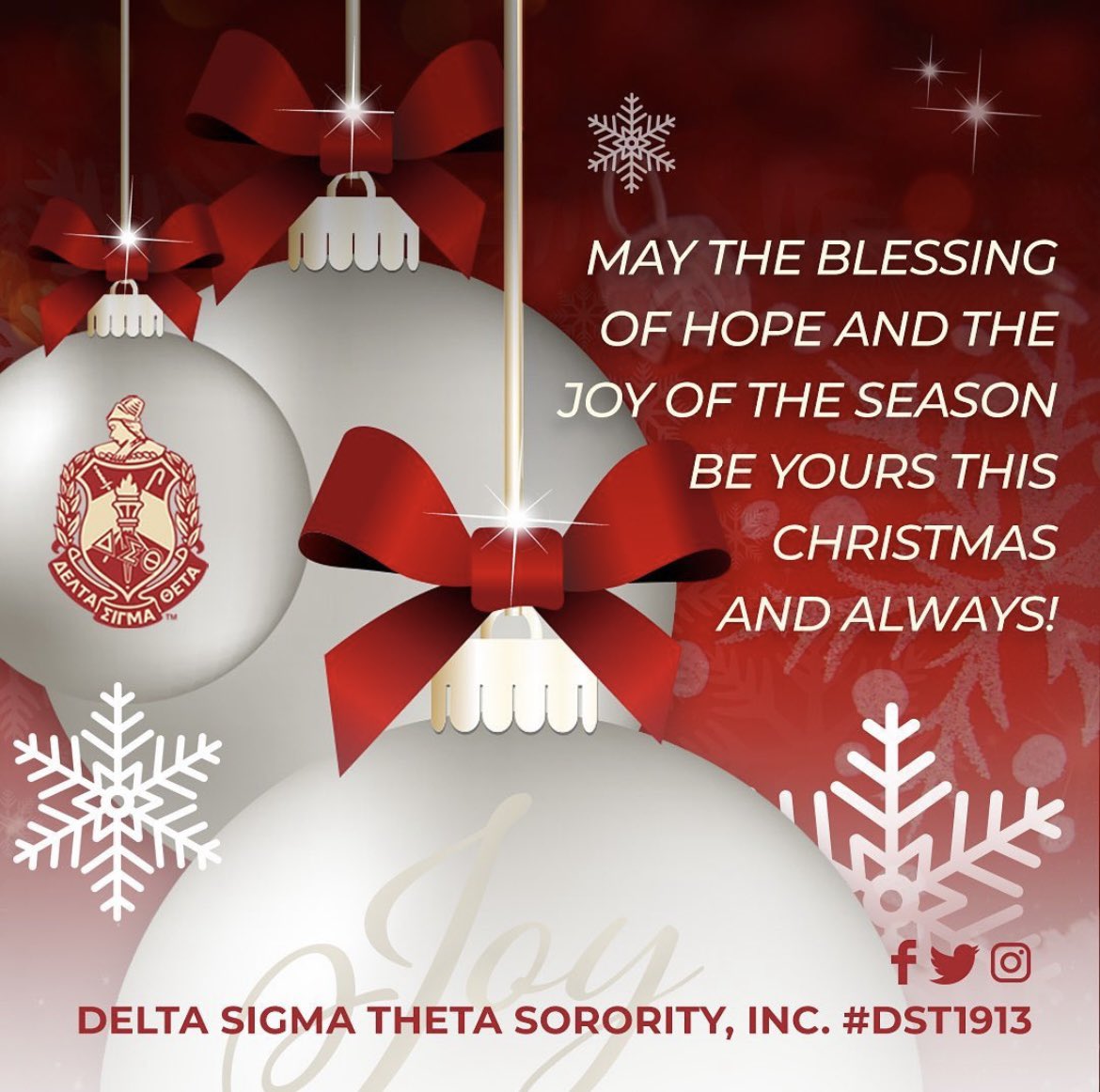 DSTThetaTheta's tweet image. Repost from @dstinc1913 

Merry Christmas and Happy Holidays from the Tenacious Theta Theta Chapter! Enjoy time with family and friends and remember to stay safe 🎅🎄♥️