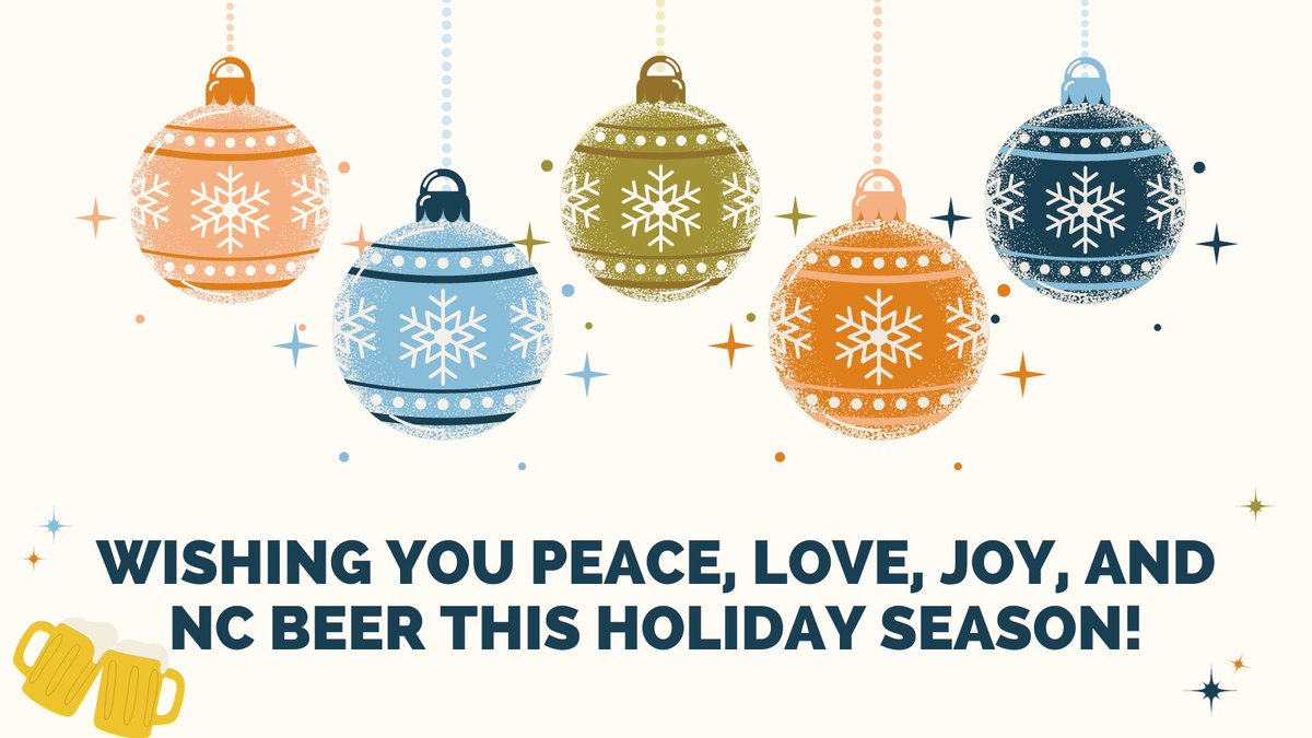 We hope you have a safe and special holiday... complete with NC beer, of course 🍻