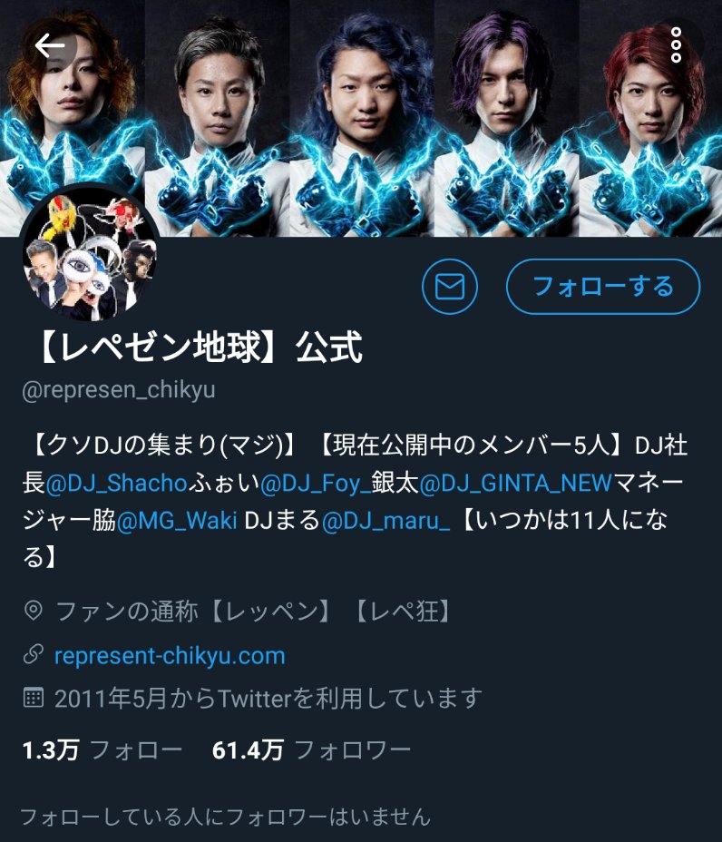 フォローしている人にフォロワーはいません