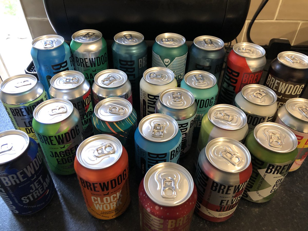 Stixynix's tweet photo. Merry Christmas, saved them all up #Christmas2020 #brewdog #AdventCalendar https://t.co/c1cbIl5u9f