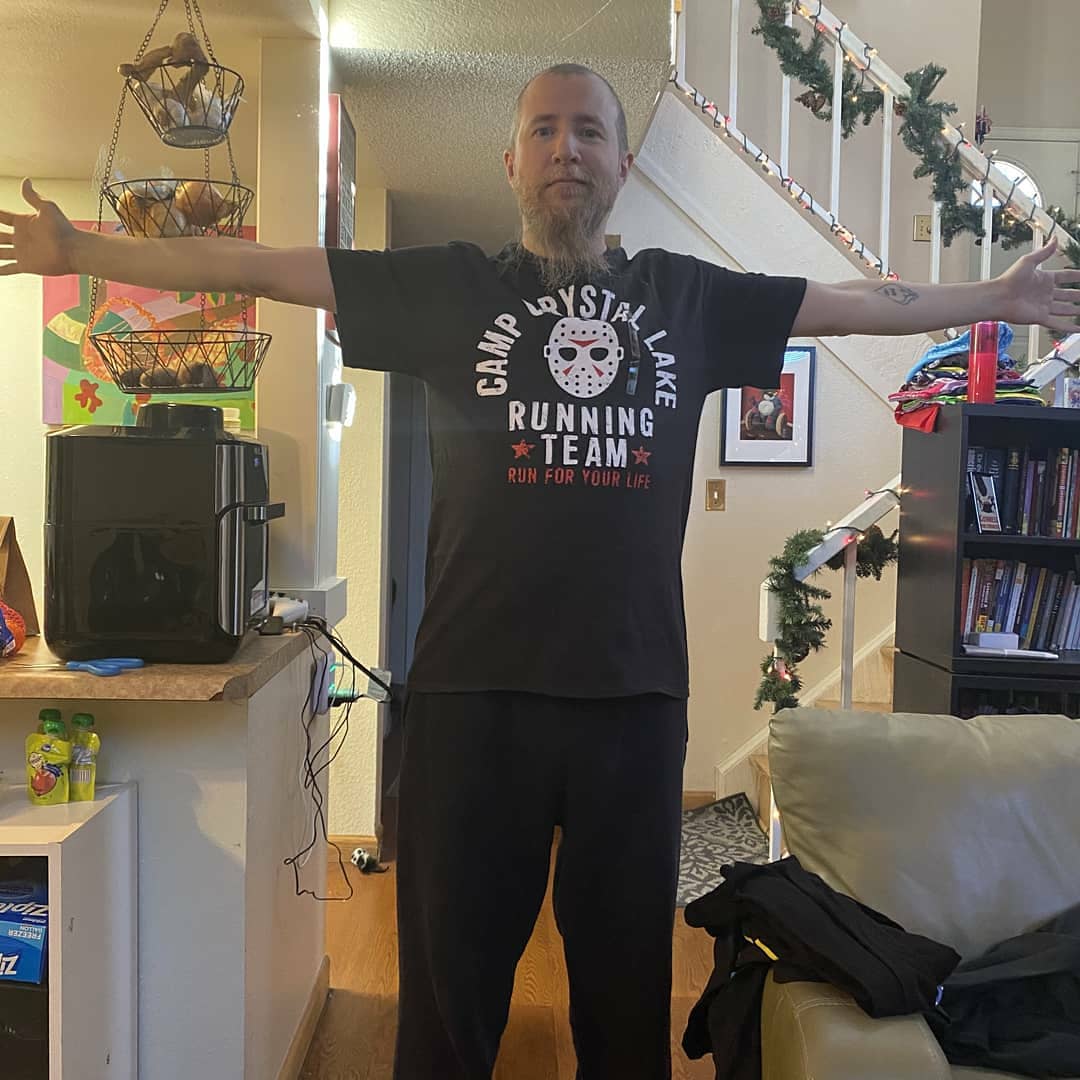 EndHobb's tweet photo. It's good to have friends who know you/your tastes. #StrangerThings #FridayThe13th https://t.co/Djd1gyJPIf