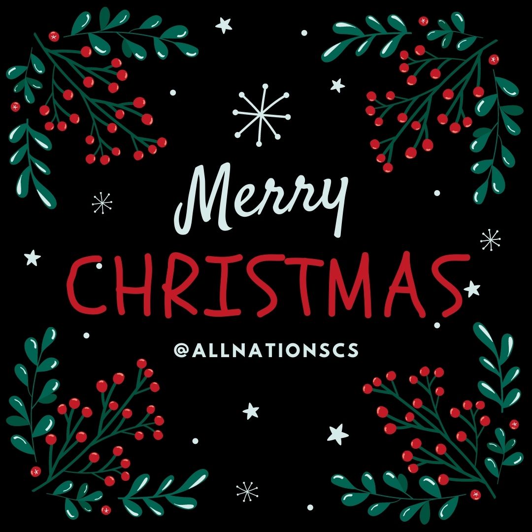 AllNationsCS's tweet photo. In this most trying year, we wish you peace through Jesus Christ, which surpasses all understanding and does not depend on earthly circumstances (Philippians 4:7). Merry Christmas to you and yours! <3 https://t.co/fZtgLbbKsS