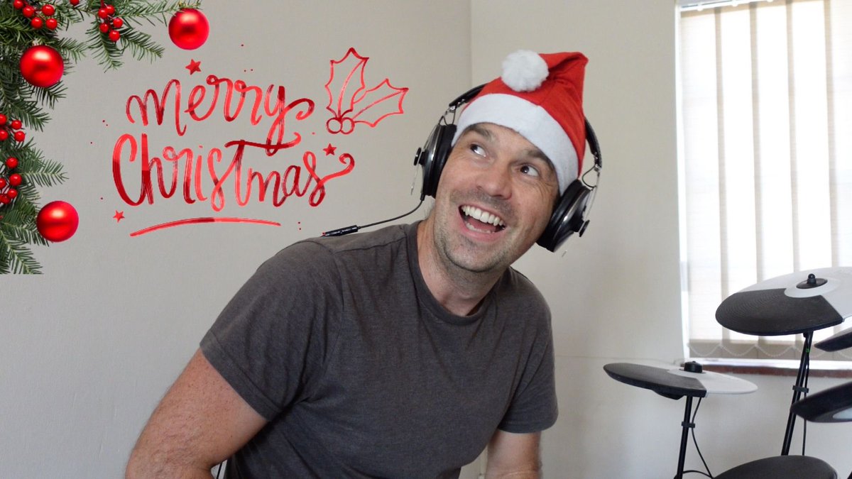 Posmay's tweet image. Merry Christmas 🌲🌠🎁 &amp;amp; all the best for 2021 🥂🎆 Stay safe and healthy.

To spread the cheer, I recorded a drum cover of an acoustic version of one of my favourite Christmas songs. — youtu.be/h3h4jhNnP9Y #MerryChristmas2020 #MerryXmas