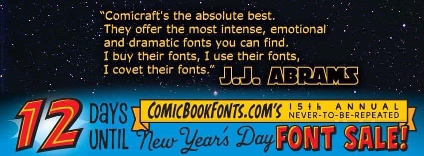 RichStarkings's tweet photo. The countdown is ON https://t.co/tkrugvbOcm @Comicraft #comicfonts #fonts https://t.co/ZlIPIHxQ6X