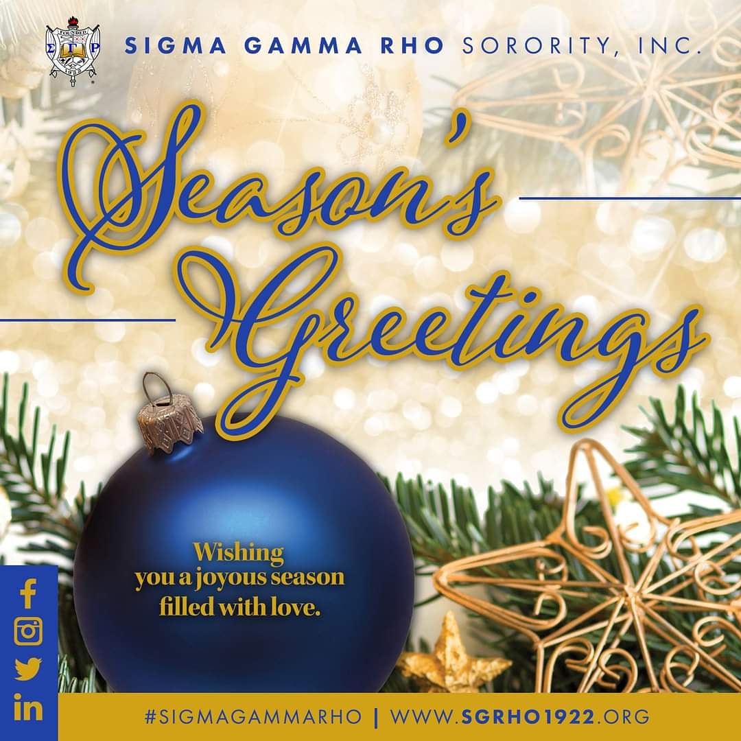 BDS_SGRhos's tweet photo. Wishing you a joyous season filled with love. #BrilliantBetaDeltaSigma #BrilliantBDS #BetaDeltaSigma #TallahasseeSgRhos #SigmaGammaRho #SGRho #OneSigma https://t.co/VEIyAvpElb