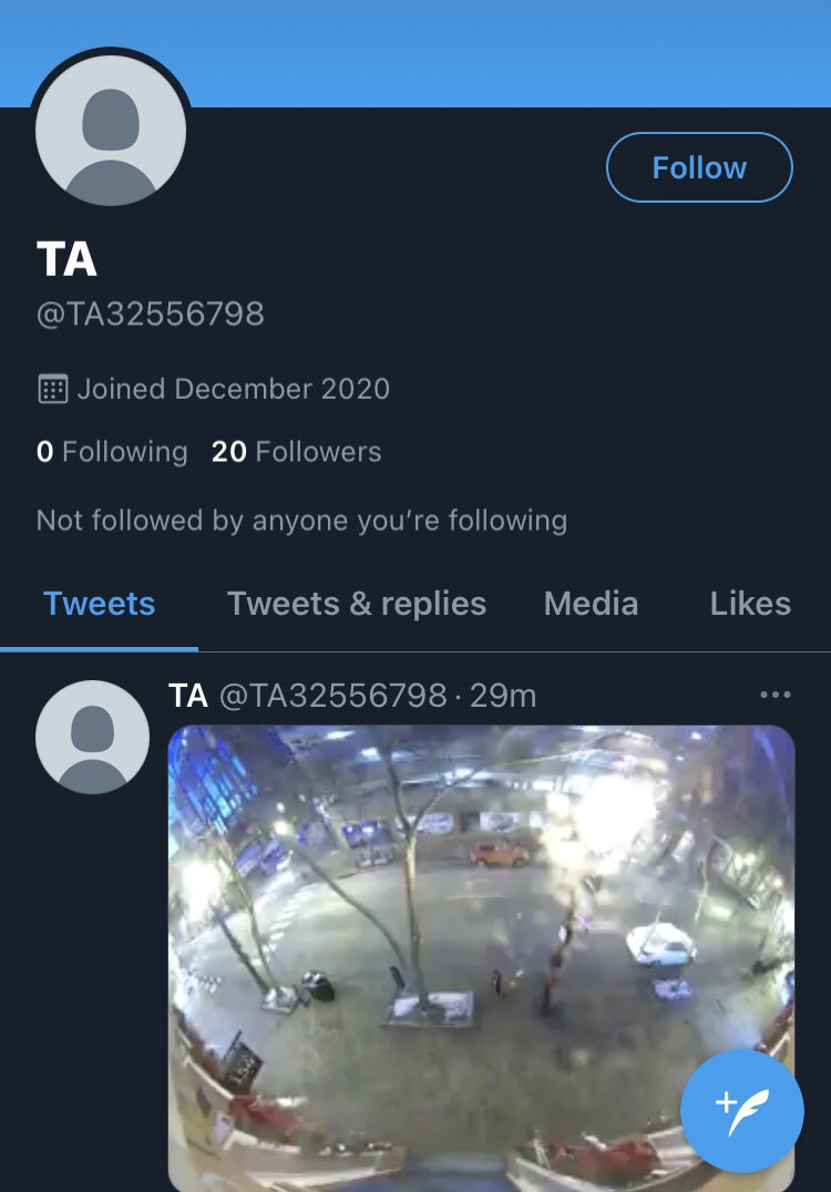 Worth noting that the account that posted it is *brand new* and the video is its only tweet - AKA, a big red flag.