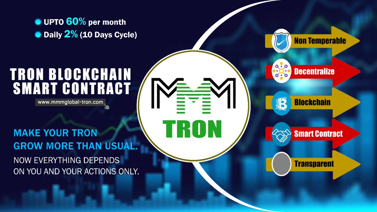 Заработок MMM TRON SMART CONTARCT.
Бесплатное регистрация
mmmglobal-tron.com/Register/Index…
при регистраций проверите код 7870205.
🔥60% в месяц
🔥круг 10 дней
🔥2% в сутки
🔥Минимальный вход 1000 TRX (30$) вывод от 500 trx
МММ TRON Инструкция👇
🎥 youtube.com/watch?v=8peoY6…