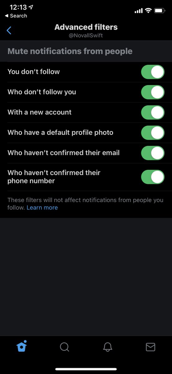 6. NotificationsIt quite literally changed my life when I turned on notification filters.I also turned off all push notifications.I wish I had done this long ago to reduce the noise and give me more peace of mind.Settings and privacy > Notifications > Advanced filters