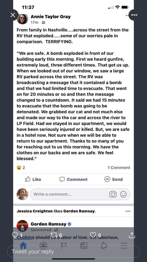 An explanation by a witness on how the Nashville VBIED incident occurred today.  #NashvilleExplosion (h/t  @gwennwright)