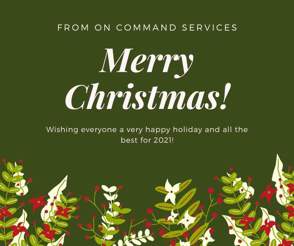 OnCommandRestor's tweet image. Wishing everyone an incredibly happy holiday from all of us at On Command Services! 

#christmas #merrychristmas #happyholiday #family #rest #winter #celebration #newyear