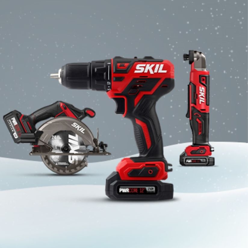 SkilTools's tweet photo. May your holiday be full of laughter, joy, and new tools. Season’s greetings from all of us at SKIL! #SKILpowertools #happyholidays https://t.co/lkVS1h1SA9