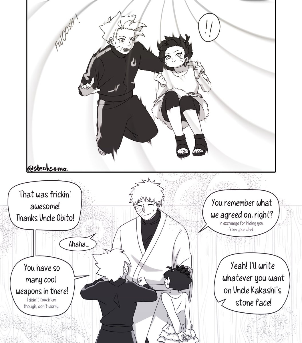 former war criminal becomes Hokage's son's partner in crime ?? 