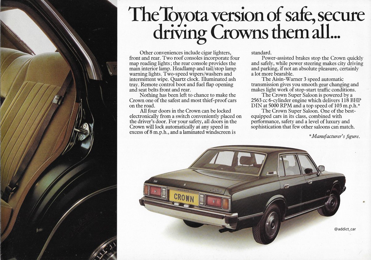 With its baroque looks, the equipment-laden Toyota Crown Super