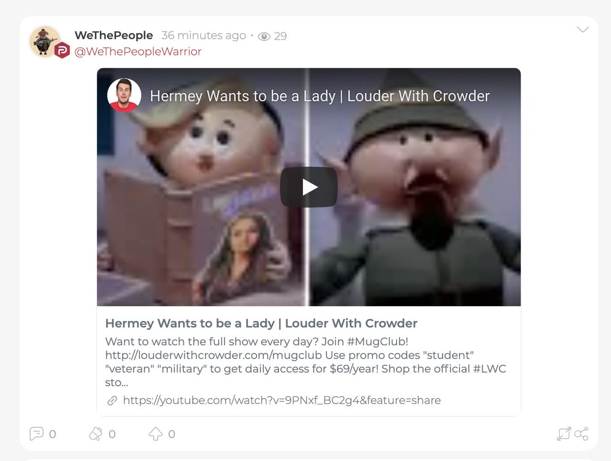 aaron, please log off & spend christmas with your children instead of posting transphobic videos on a knockoff facebook for fascists!