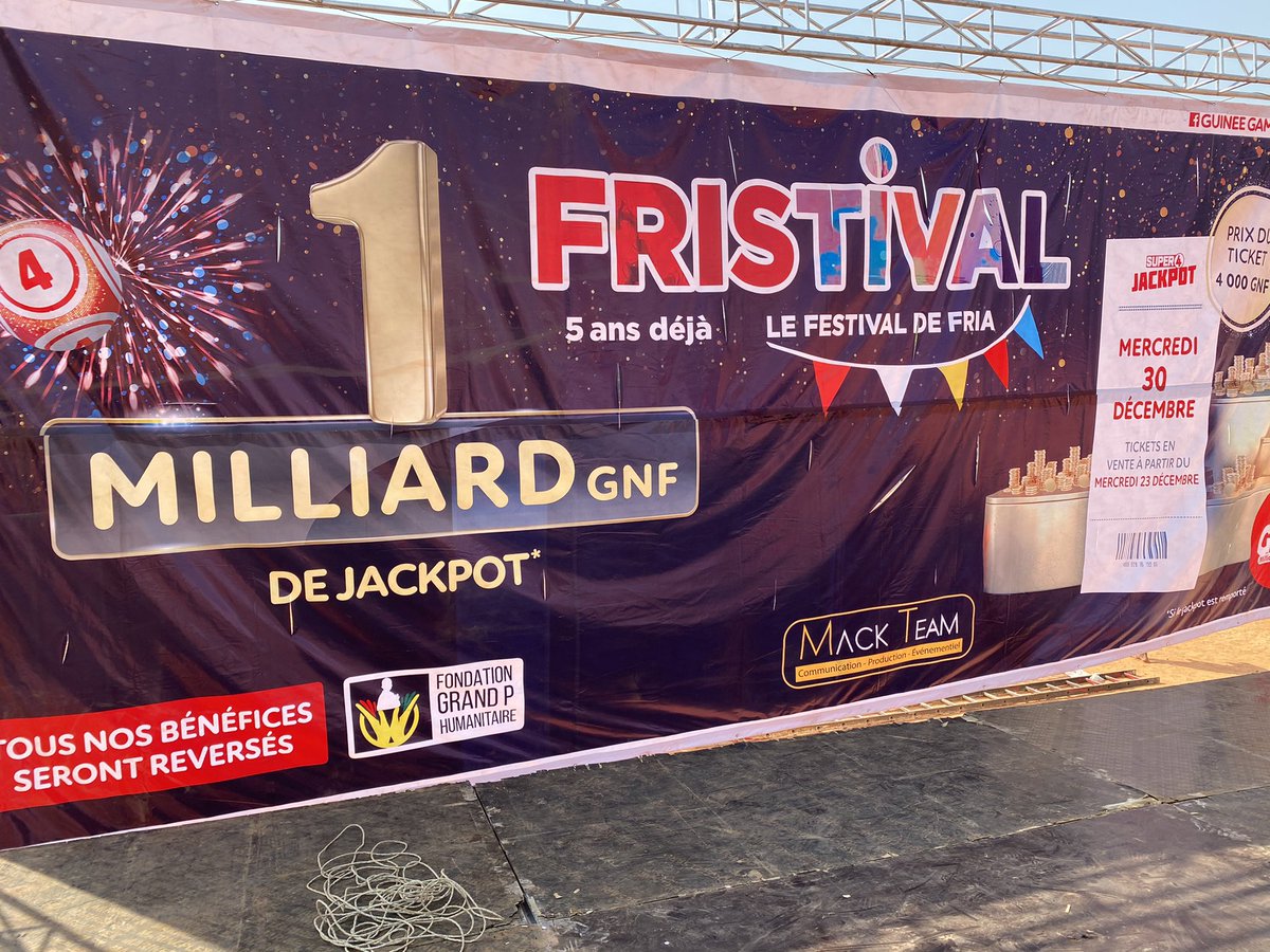fristival's tweet photo. 5 ans déjà !
#FestivalDeFria #GuineeGames
#OrangeGuinee #MackTeam https://t.co/Y1pRD1aLq7