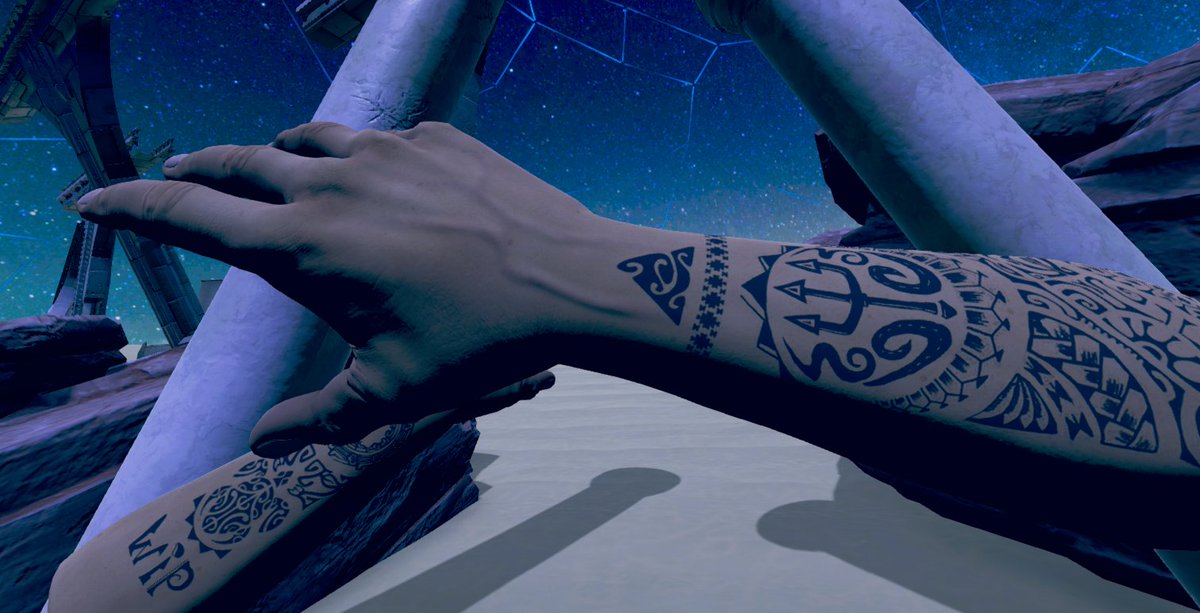 Thinking about getting cool Tattoos for Christmas? Might want to get some inspiration from RYTE The Eye of Atlantis VR and get yourself some Atlantis Tats! HTC VIVE <a href="/SteamVR/">SteamVR</a> @OculusGaming Myst